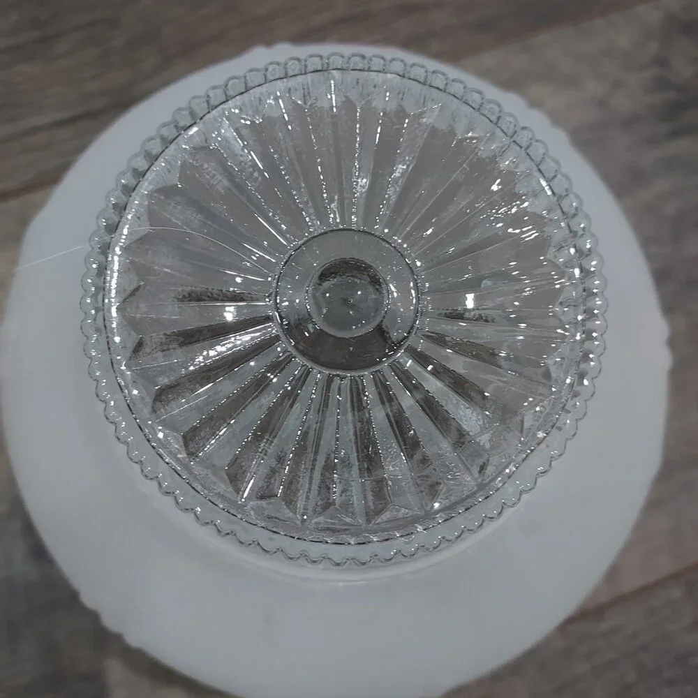 Lamp Shade Frosted Glass Ceiling Light Fixture Globe Stem Berries 3.25" Fit. - Picture 7 of 11